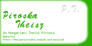 piroska theisz business card